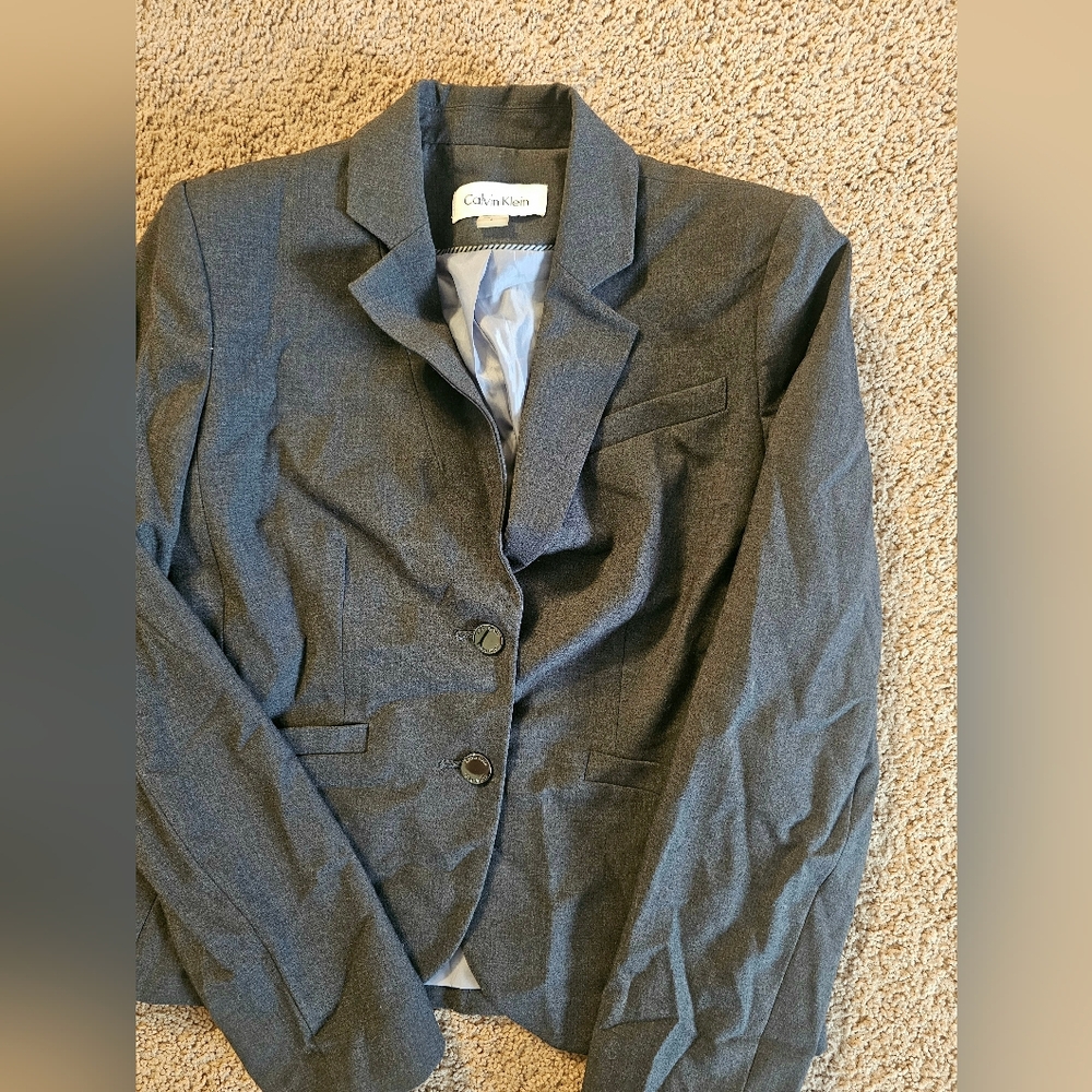 Calvin Klein Women's Charcoal Blazer